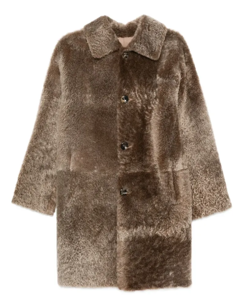 Manzoni 24 Shearling-Mantel - Nude Nude