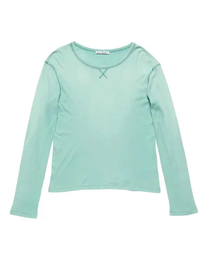 Acne Studios logo cotton T-shirt - Grün Grün