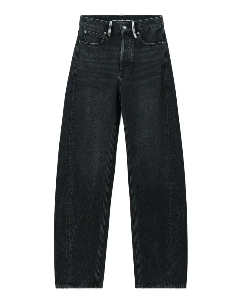 Alexander Wang Blow-Up-Jeans mit Kristallen - Schwarz Schwarz