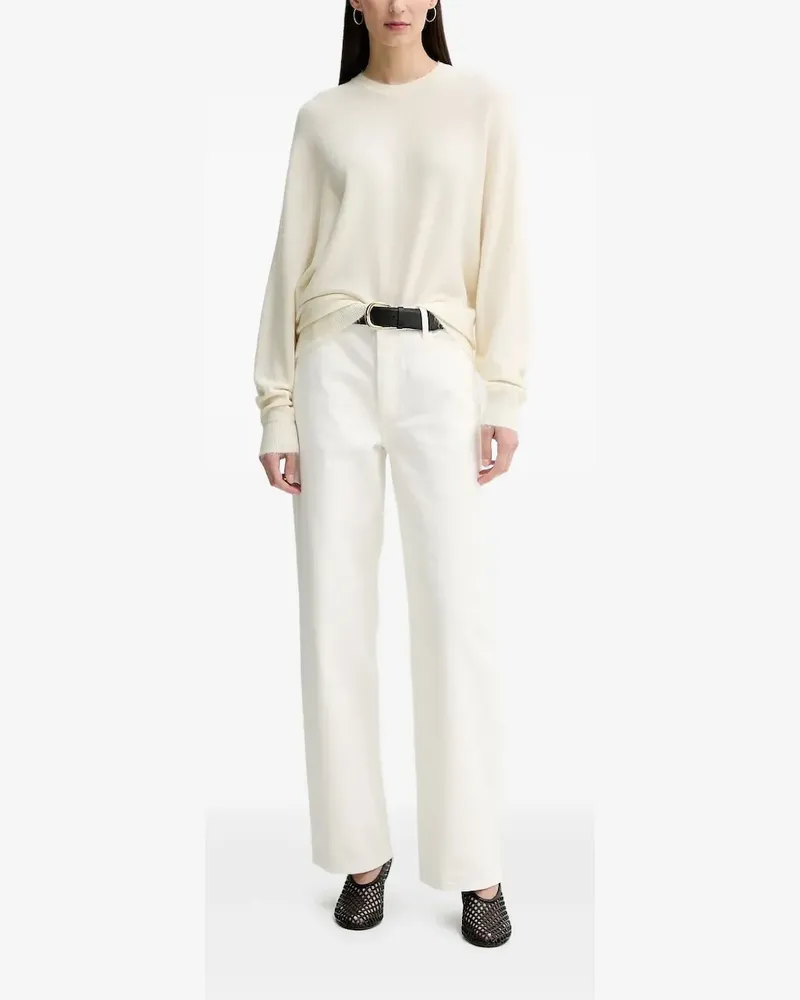 By Malene Birger Pullover mit rundem Ausschnitt - Weiß Weiß