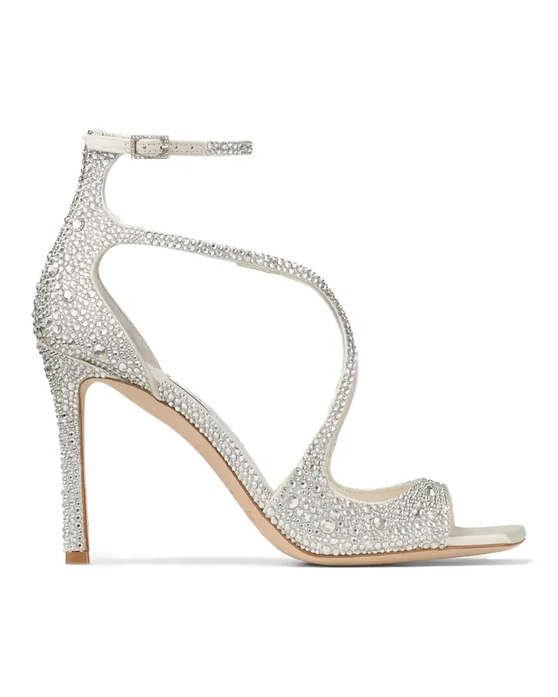 Jimmy Choo Sandalen mit Kristallen - Weiß Weiß