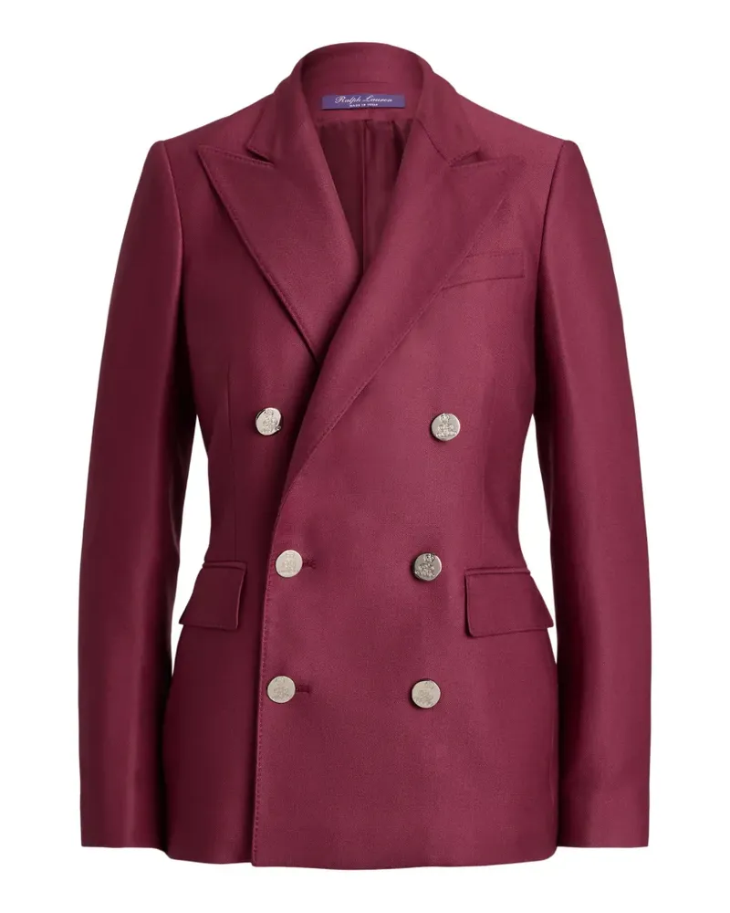 Ralph Lauren Doppelreihiger Camden Blazer aus Kaschmir - Rot Rot