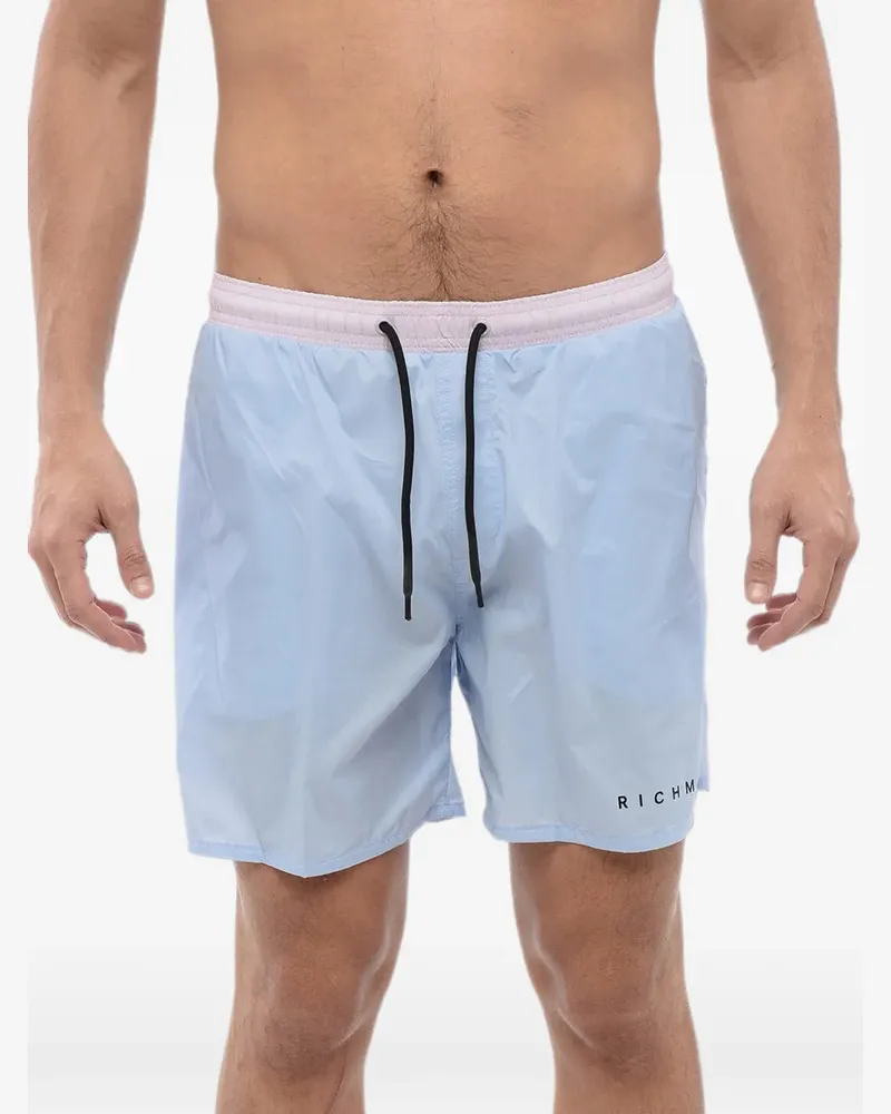 John Richmond Badeshorts mit Kordelzug - Blau Blau