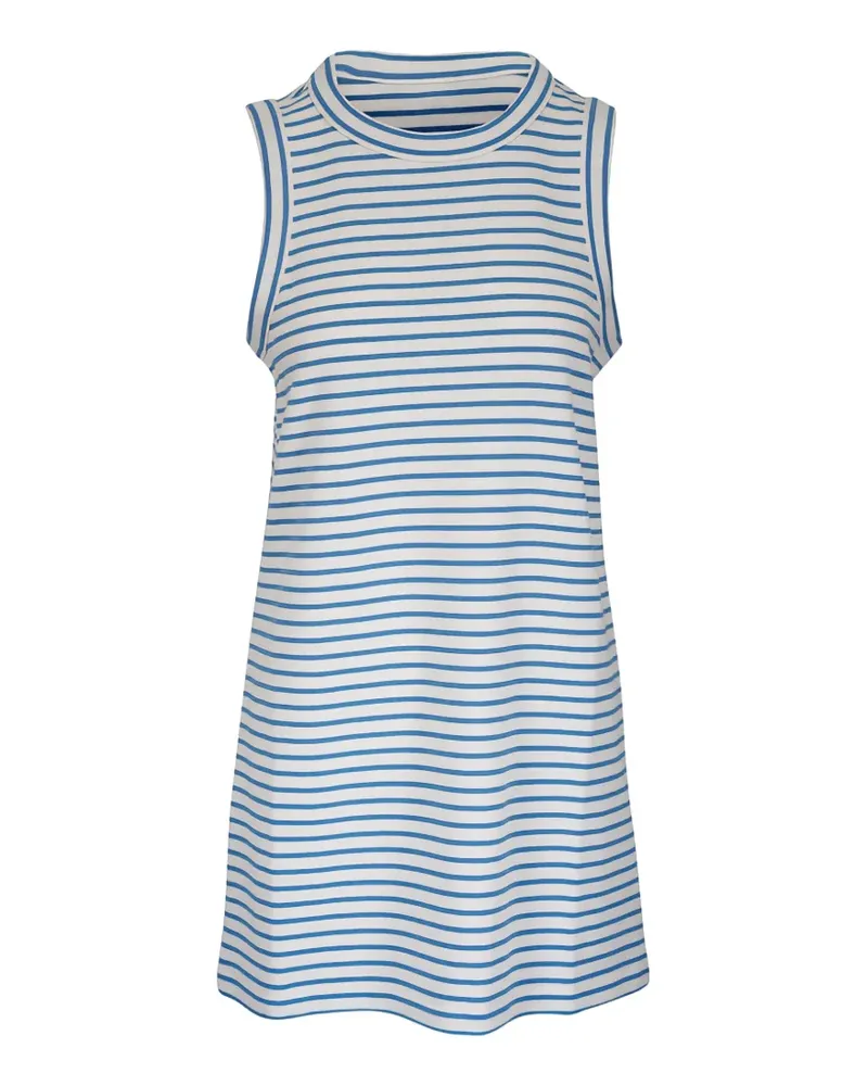 Veronica Beard Ärmelloses Minikleid mit Streifenmuster - Weiß Weiß