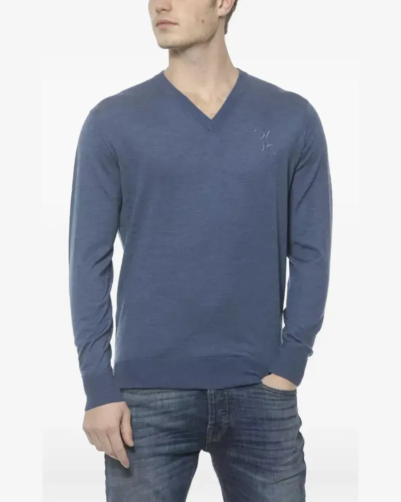 Billionaire Pullover mit V-Ausschnitt - Blau Blau