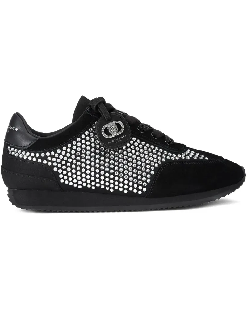 Kurt Geiger Sneakers aus Wildleder mit Kristallen - Schwarz Schwarz