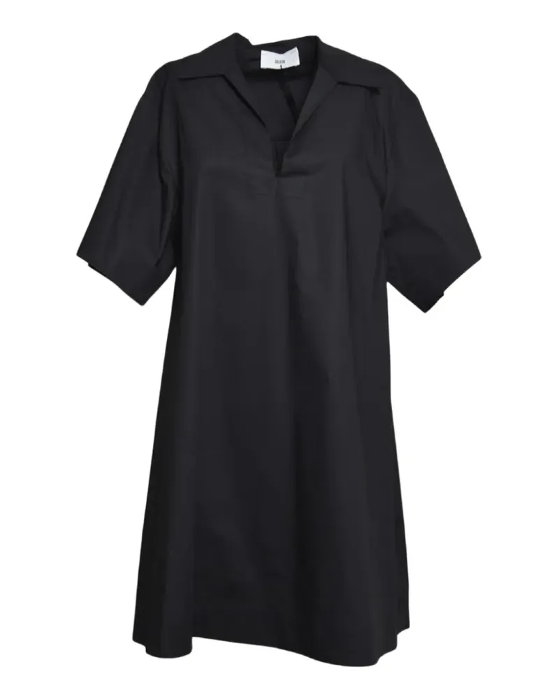 SOLOTRE cotton mini dress - Schwarz Schwarz