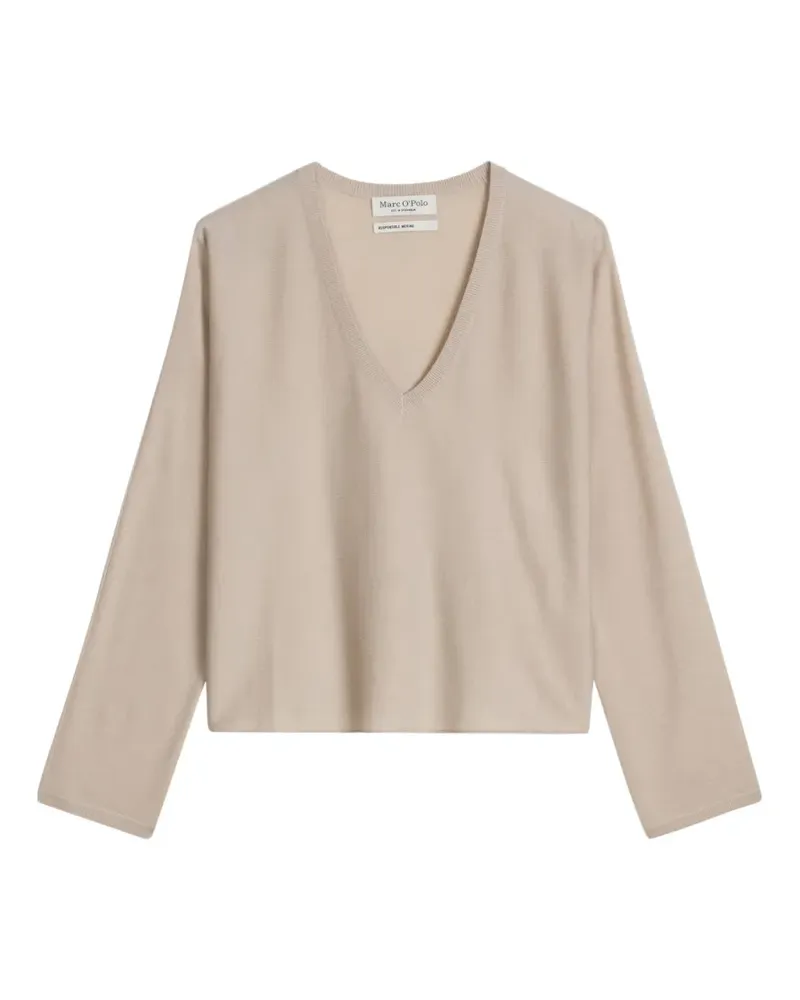 Marc O'Polo Pullover mit V-Ausschnitt - Nude Nude