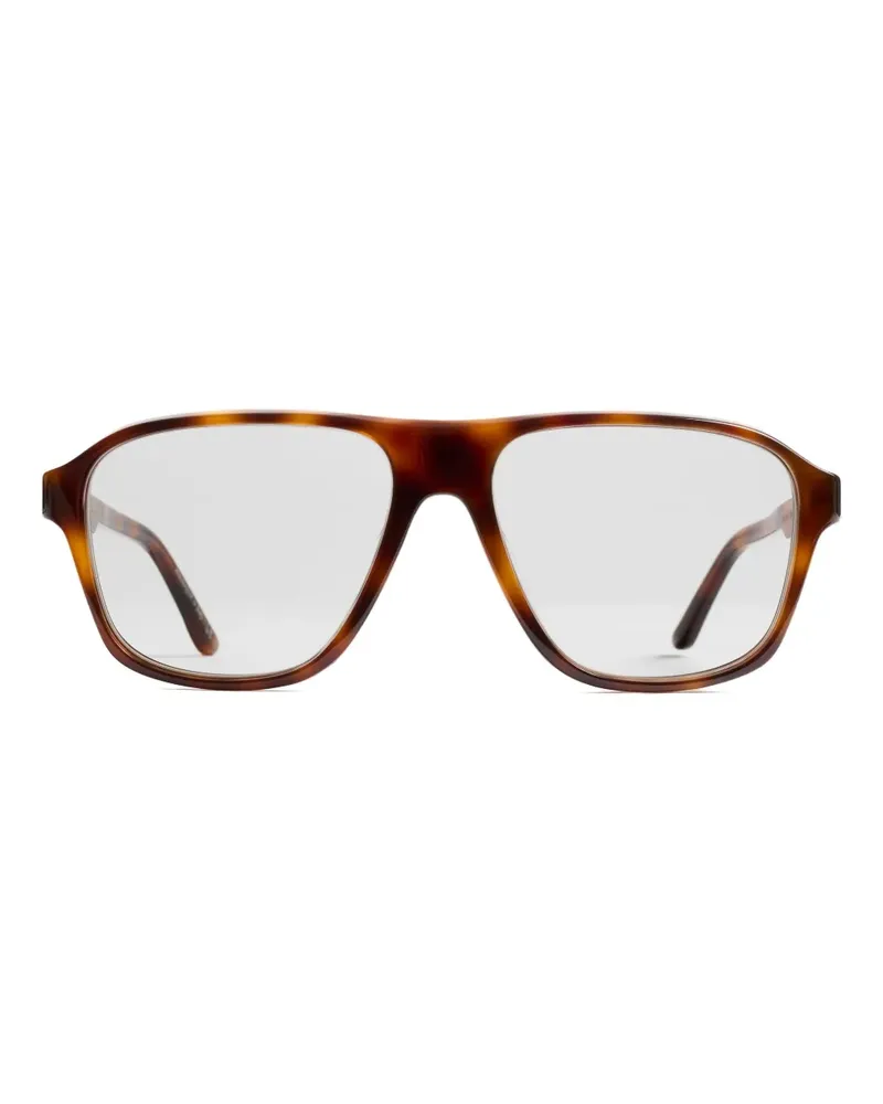 KHAITE Brille mit eckigem Gestell - Braun Braun