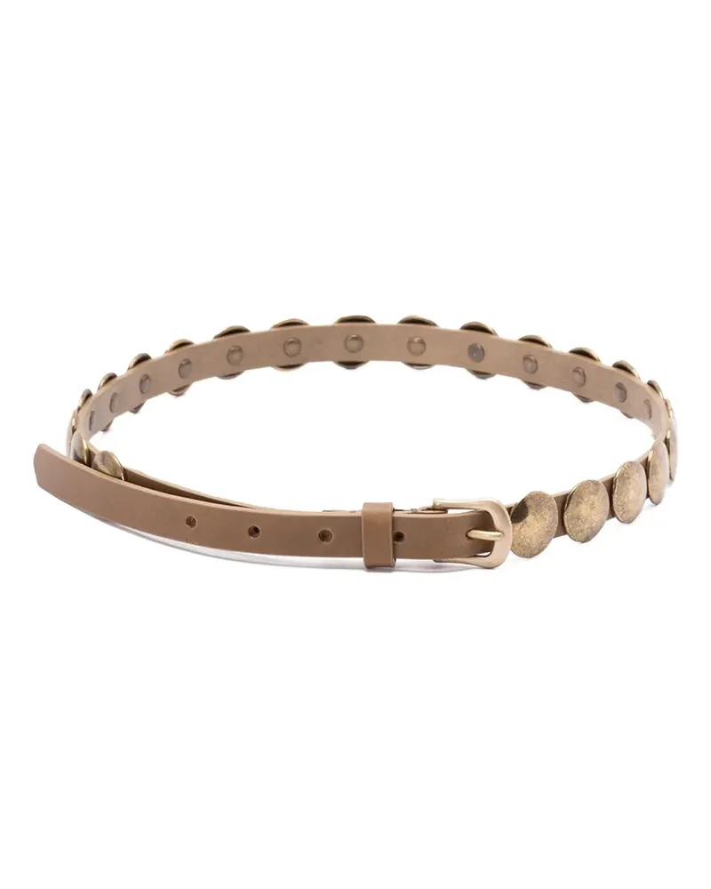 Golden Goose Gürtel mit Nieten - Braun Braun