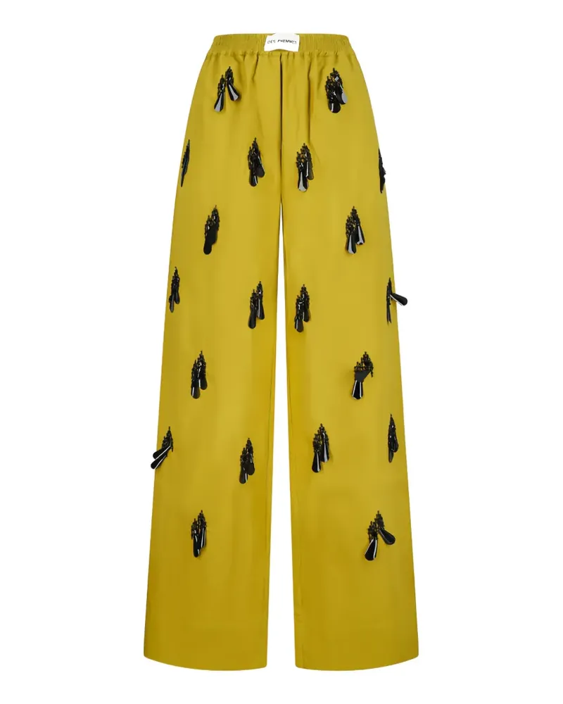 Des Phemmes Jogginghose mit Perlen - Gelb Gelb