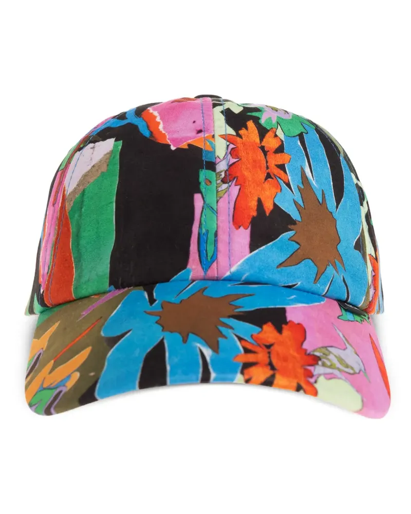 Paul Smith Baseballkappe mit Blumenprint - Blau Blau