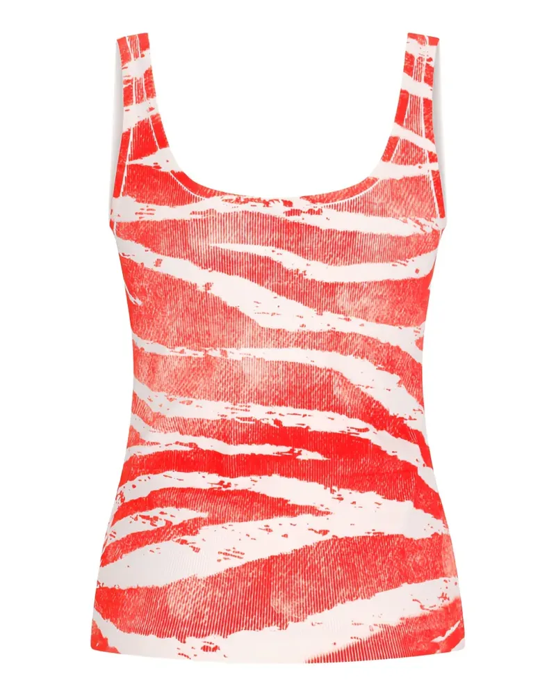Blumarine Oberteil mit Zebra-Print - Orange Orange