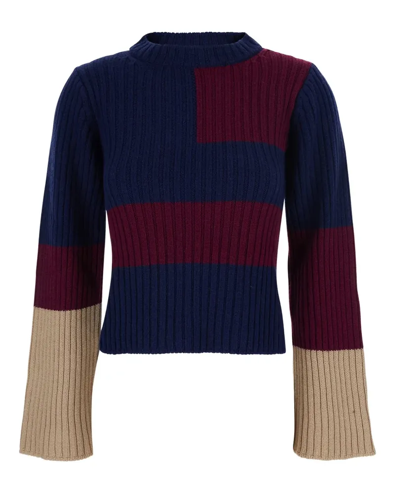 ..,merci Gerippter Pullover - Blau Blau