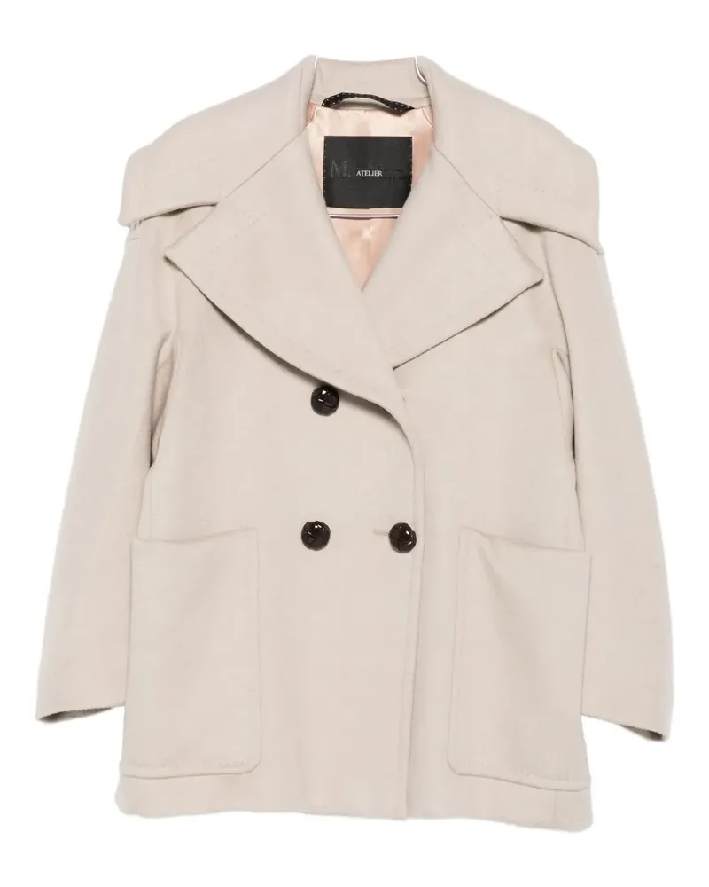 Max Mara cashmere double-breasted jacket - Nude Nude