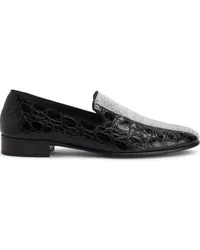 Giuseppe Zanotti Smoking-Loafer mit Diamanten Schwarz