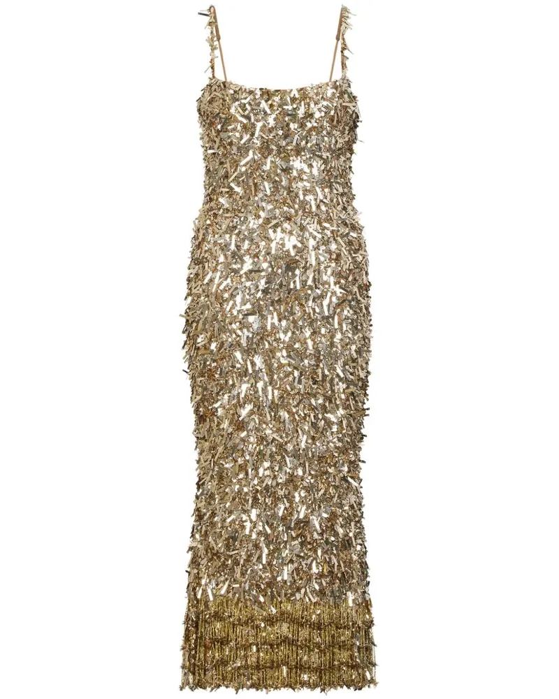 Rachel Gilbert Posie Midikleid - Gold Gold