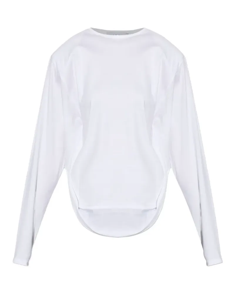 IRO Arum ruffled long-sleeve T-shirt - Weiß Weiß