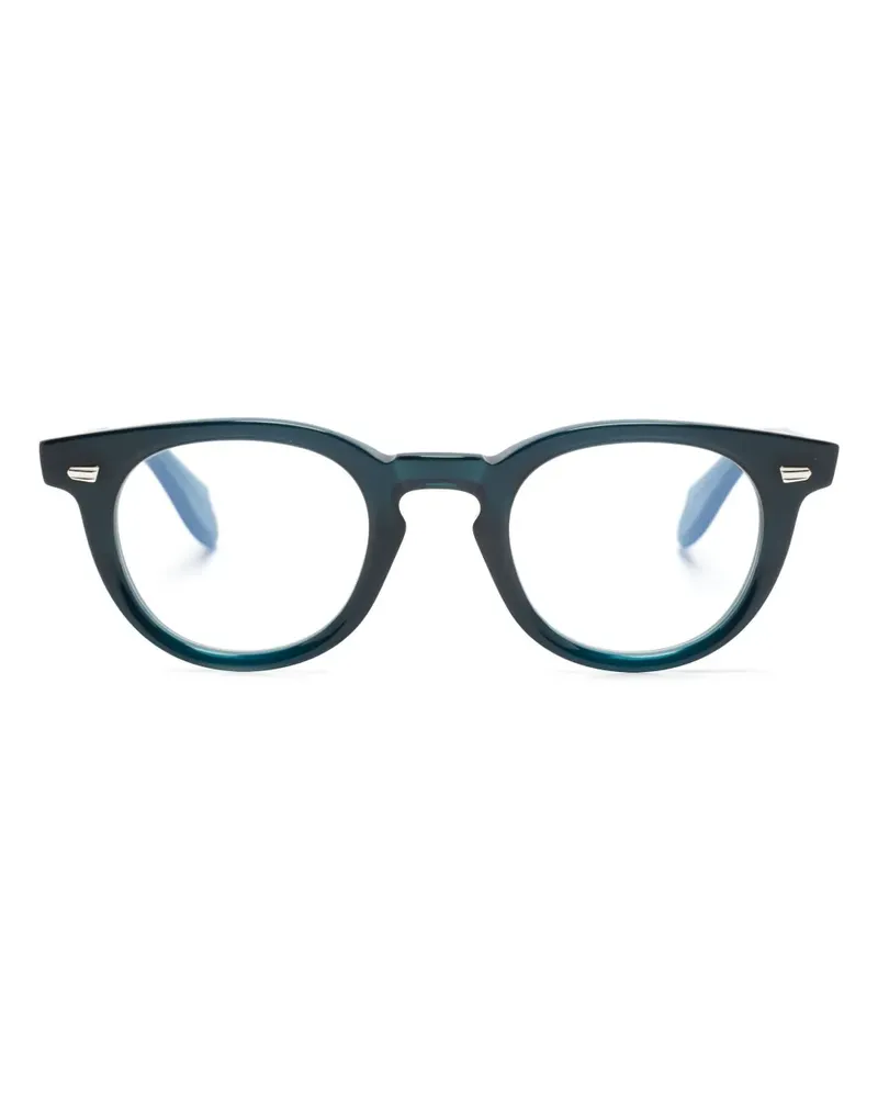 Cutler and Gross 1405 Brille mit rundem Gestell - Blau Blau