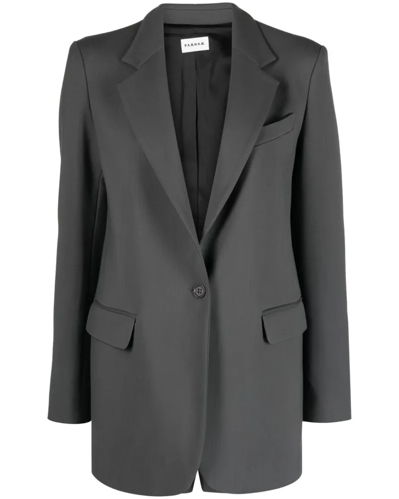 P.A.R.O.S.H. P.A.R.O H. Einreihiger Blazer Grau