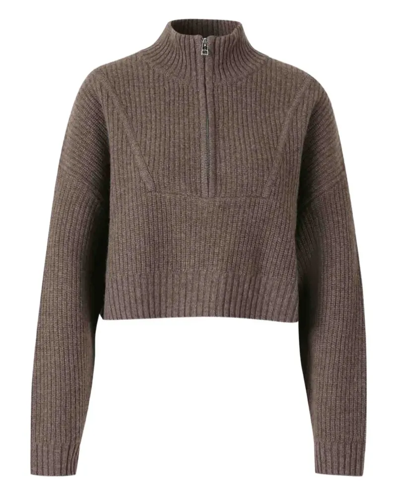 STAUD Gerippter Strickpullover - Braun Braun
