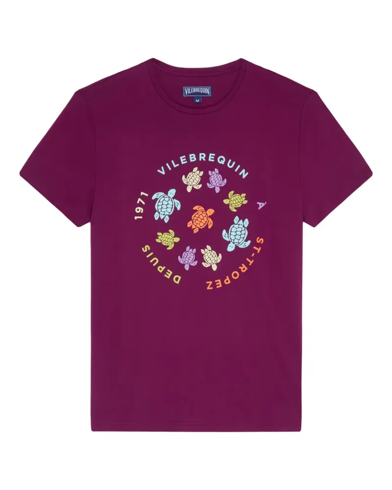 Vilebrequin T-Shirt mit Schildkröten-Print - Violett Violett