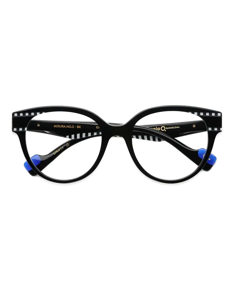 Etnia Barcelona Mixura No.3 Brille mit geometrischem Gestell - Schwarz Schwarz