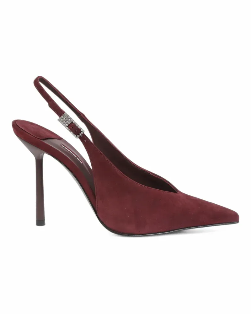 Le Silla Spitze Pumps mit Kristallen - Rot Rot