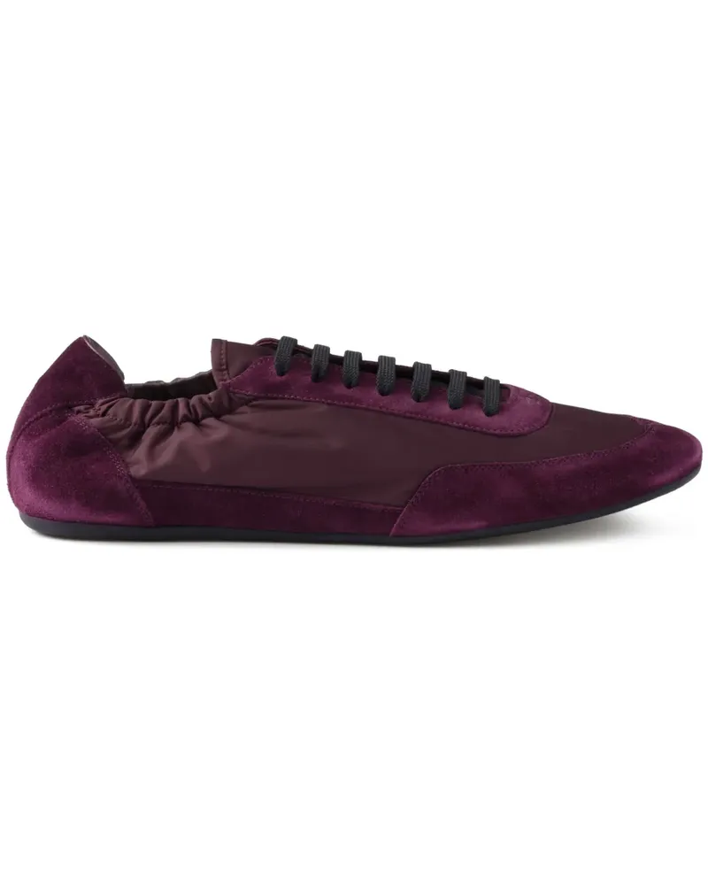 Prada Collapse Re-Nylon Sneakers aus Wildleder - Violett Violett