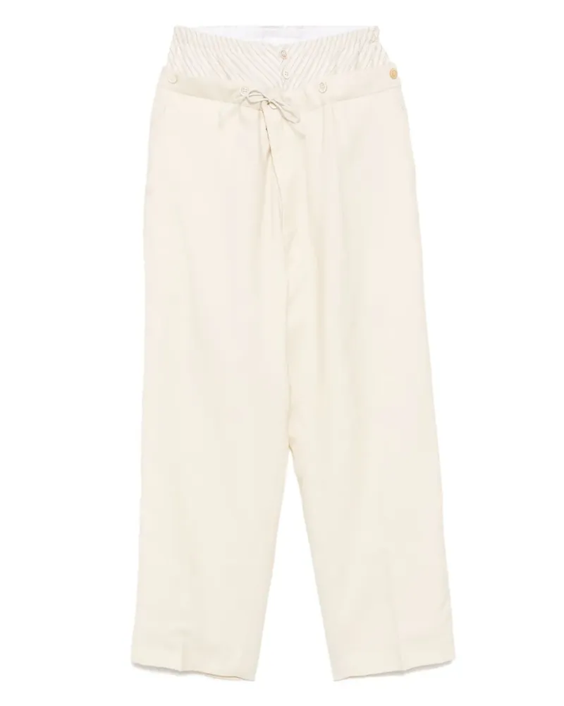 Maison Margiela Hose im Layering-Look - Nude Nude