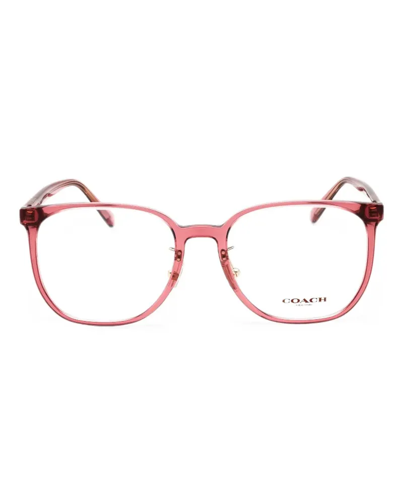 Coach Brille mit rundem Gestell - Rosa Rosa