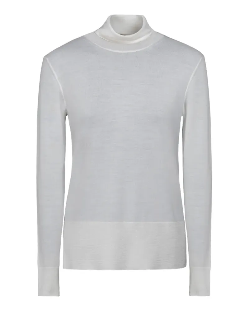 MOORER Nataly turtleneck top - Weiß Weiß