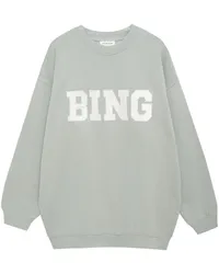 Anine Bing Sweatshirt mit Logo-Patch Grün