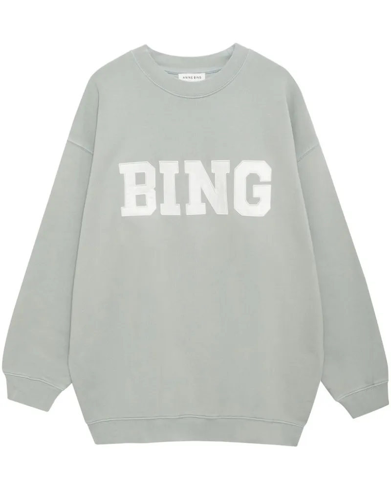 Anine Bing Sweatshirt mit Logo-Patch - Grün Grün