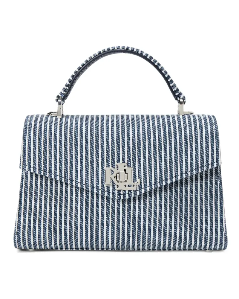 Ralph Lauren Gestreifte Tote Bag - Blau Blau