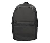 Rucksack mit Reißverschlusstasche - Schwarz