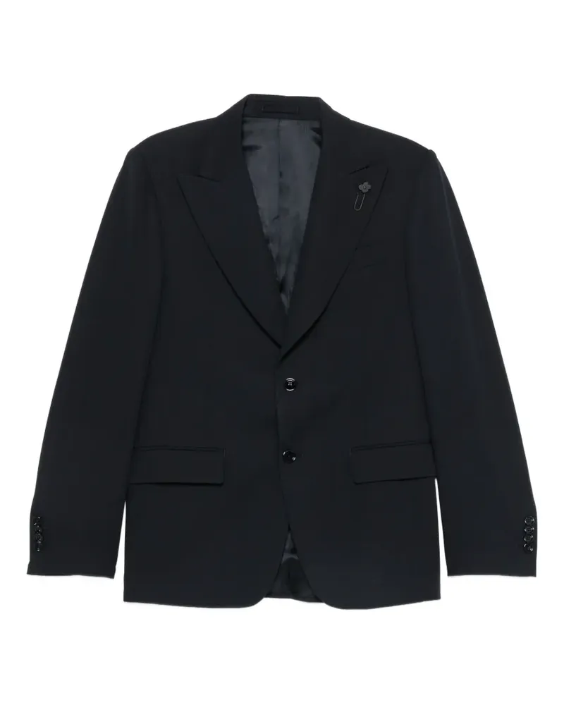 LARDINI peak-lapel blazer - Blau Blau