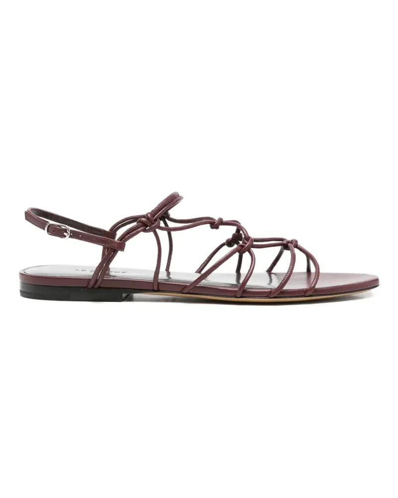 Le Monde Béryl knotted leather sandals - Rot Rot