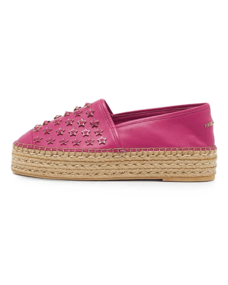 Philipp Plein Espadrilles mit Sternnieten - Rosa Rosa