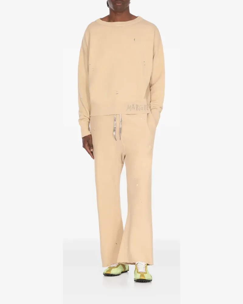 Maison Margiela Cropped-Hose mit Kordelzug - Nude Nude