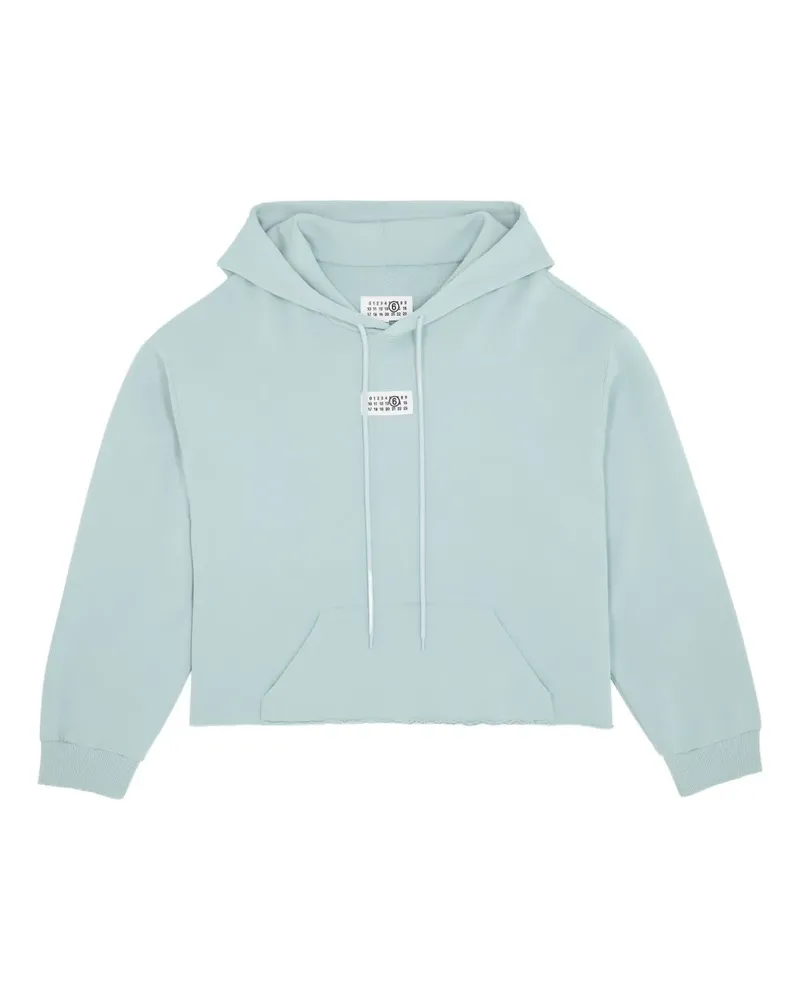 Maison Margiela Ungesäumter Hoodie - Blau Blau