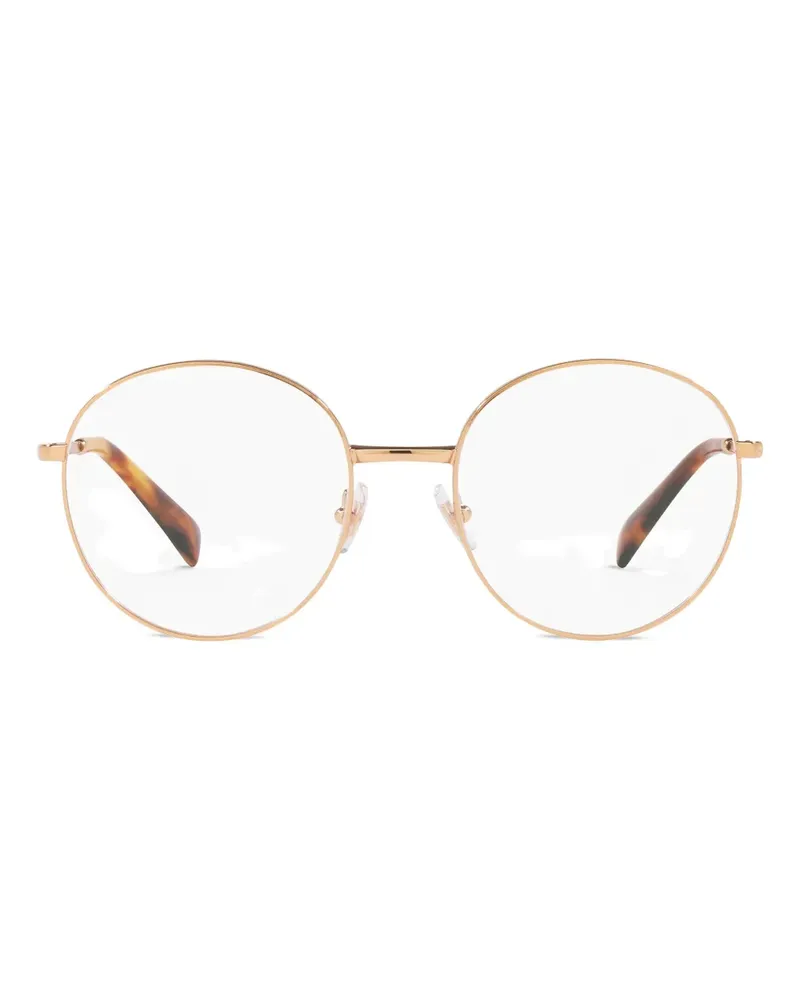 Miu Miu Brille mit rundem Gestell - Gold Gold