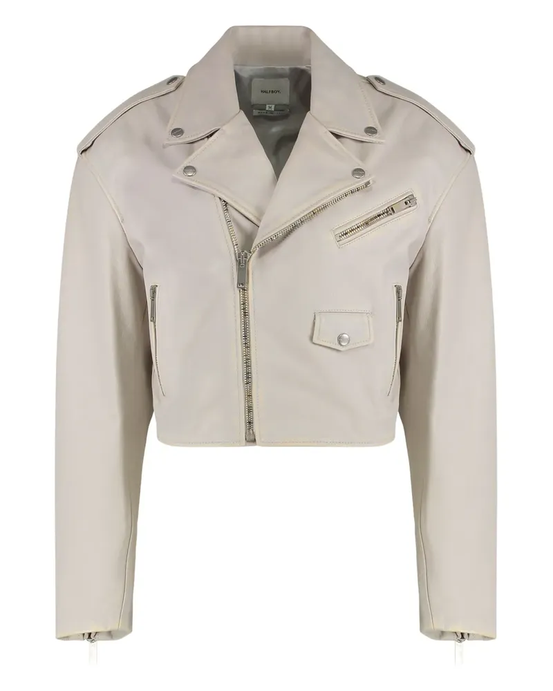 HALFBOY Bikerjacke mit Reißverschluss - Nude Nude
