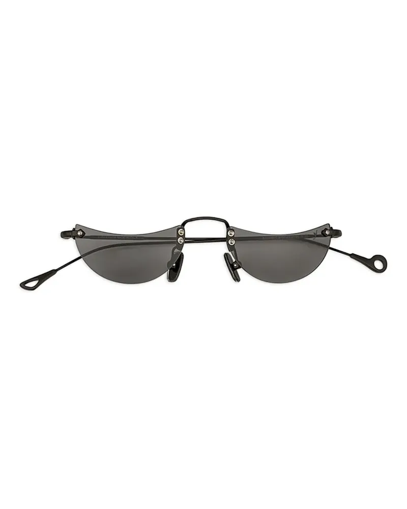Eyepetizer Eclissi Sonnenbrille mit geometrischem Gestell - Schwarz Schwarz