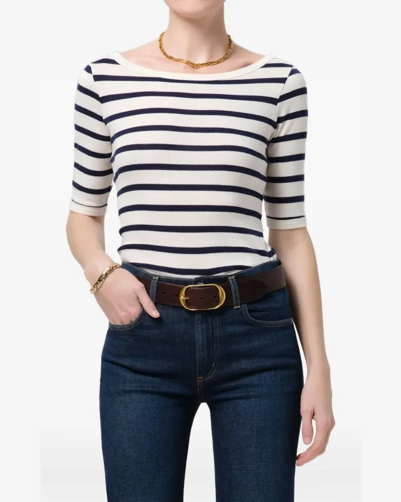 Citizens of humanity Gestreiftes T-Shirt - Nude Nude