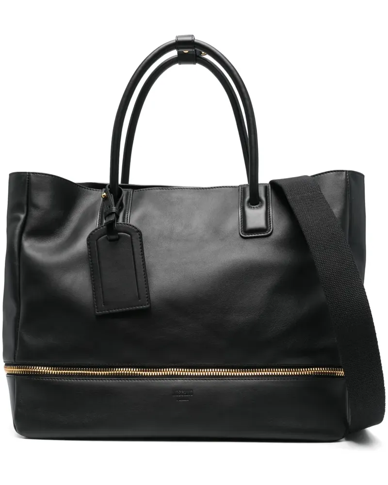Moschino Handtasche aus Leder - Schwarz Schwarz