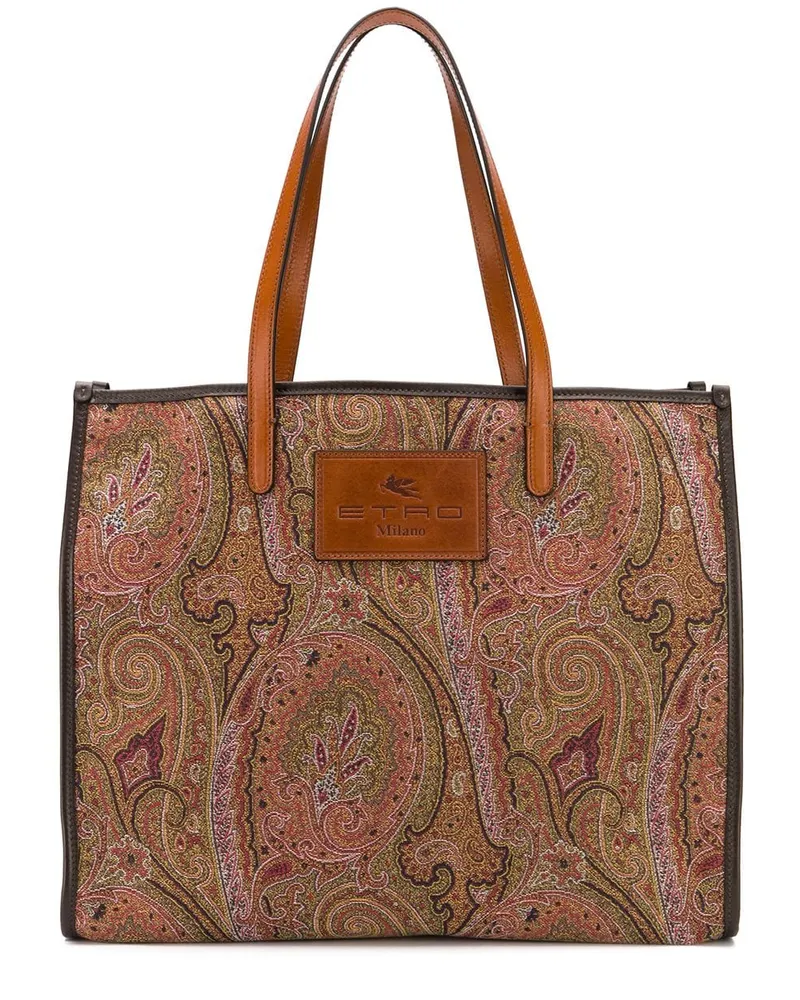 Etro Shopper mit Paisley-Print - Nude Nude