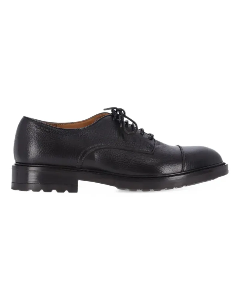 Alexander Hotto Derby-Schuhe aus gekörntem Leder - Schwarz Schwarz