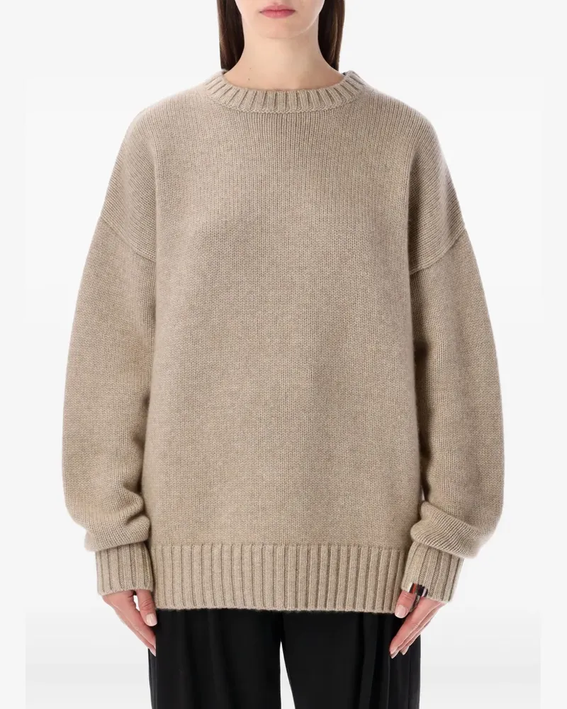 extreme cashmere Pullover mit Rundhalsausschnitt - Nude Nude