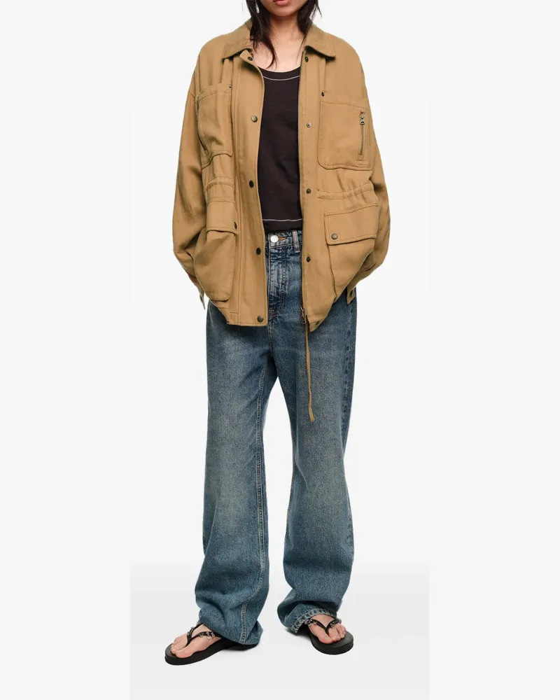 BIMBA Y LOLA patch-pocket jacket - Nude Nude